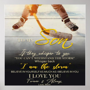 Mamma till min son Gift, son Birthday Gift Idea Poster