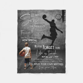 Mamma till min son om jag kunde fleecefilt