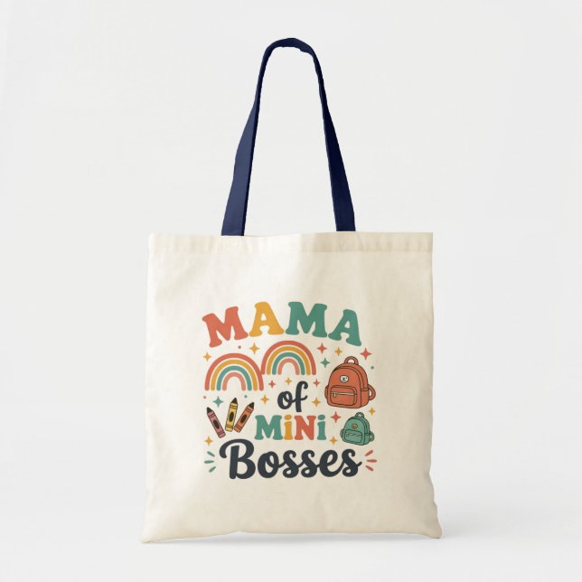 Mamma till minibossar tygkasse (Framsidan)
