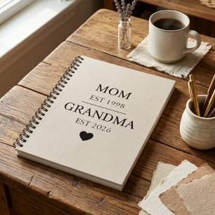 Mamma till Mormor Est År Familj Resa Design Anteckningsbok
