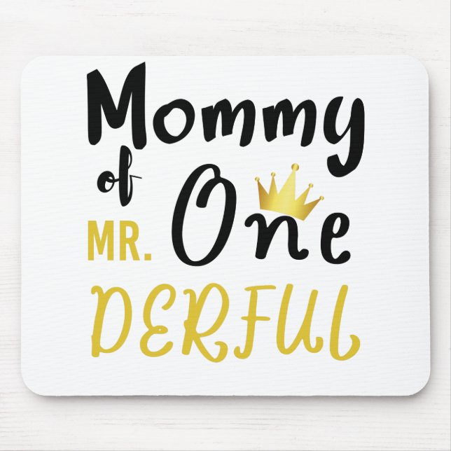 Mamma till Oanbudsful 1st One-Derful T-Shirt Musmatta (Framsidan)