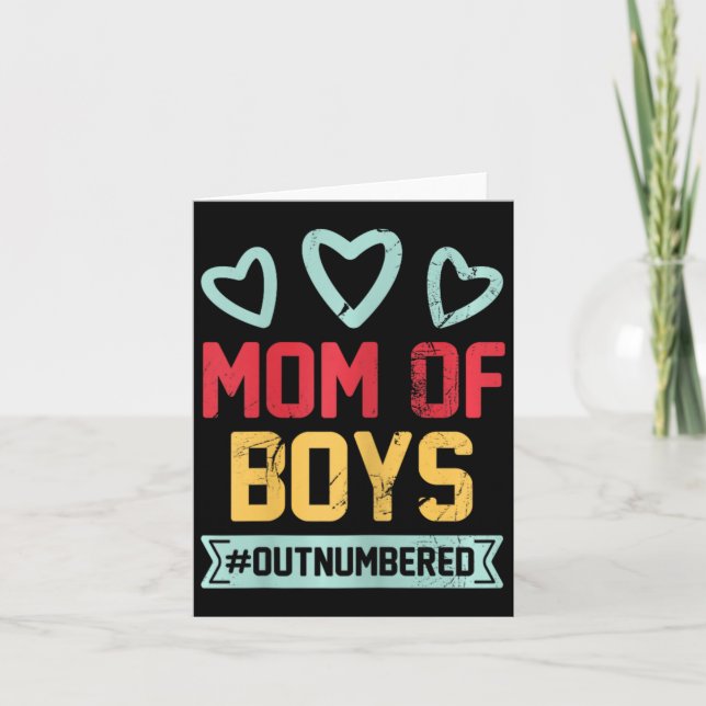 Mamma till pojkar #outnumbered Mamma Föräldrar Rol Kort (Framsida)