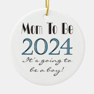 Mamma till Pojke 2024 Ornament