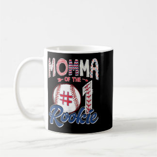 Mamma till rookie 1-års födelsedags pojke baseball kaffemugg