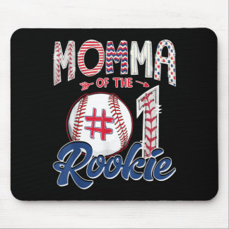 Mamma till rookie 1-års födelsedags-pojken basebal musmatta