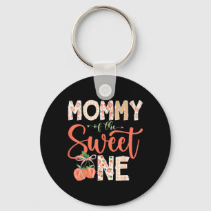 Mamma till The Sweet One Peach 1-års födelsedagsfl Nyckelring