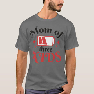 Mamma till tre citat vänner t shirt