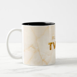 Mamma till Twillingar Två-Tonad Mugg