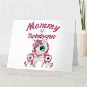 Mamma till Twinicorns: Mamma & Tvillingdöttrar Enh Tack Kort