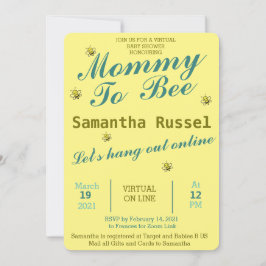 MAMMA TILL VIRTUELL BABY SHOWER INBJUDNINGAR