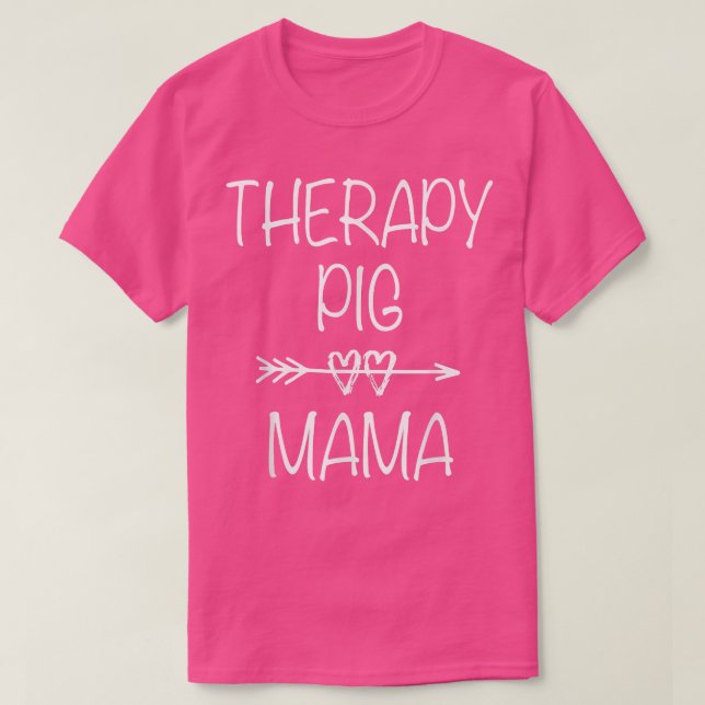 Mamma-tjänsten Therapy Service Animal Emoting Supp T Shirt (Design framsida)