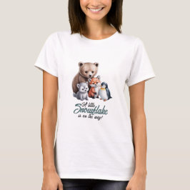 Mamma-to-be Winter Wildlife T-Shirt