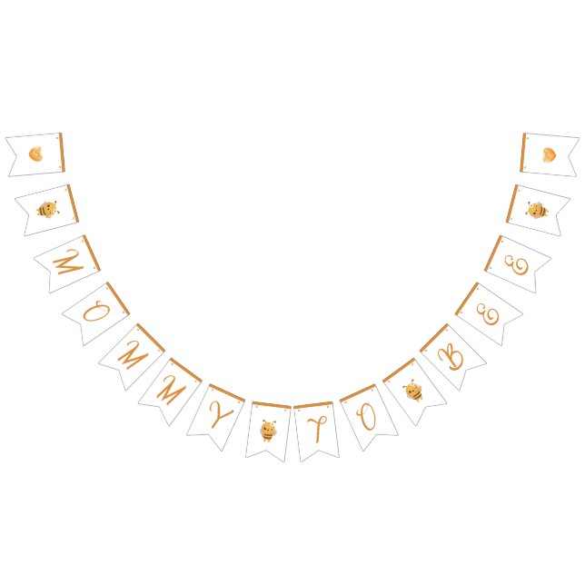 Mamma to Bee Baby Shower Party Vimplar (Alla)