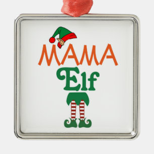 Mamma Tomte Julgransprydnad Metall