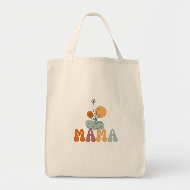 Mamma Tote Bag, Gift for Mamma, Mamma Tygkasse (Framsidan)