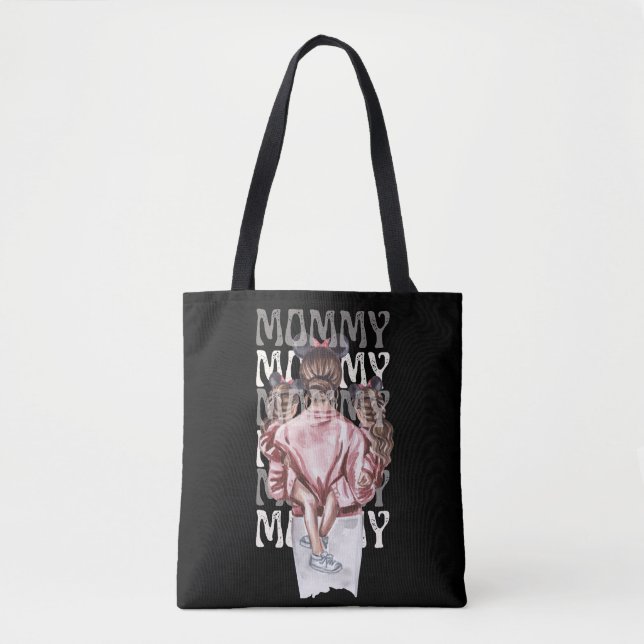 Mamma Tote Bag-Mor och döttrar - identifiering Tygkasse (Framsida)