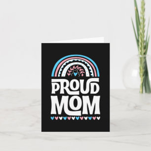 Mamma Transgender Pride Flag Mors Dag Bohemisk Kort