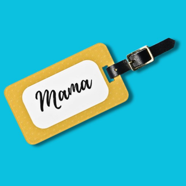 Mamma Travel Luggage Tag Gult Bagagebricka (Skapare uppladdad)