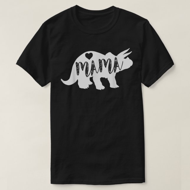 Mamma Triceratops Dinosaur T-Shirt Funny Gift for  (Design framsida)