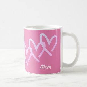 Mamma Triple Rosa Heart Kaffemugg