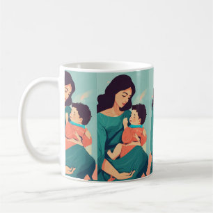 mamma tryckt Mugg
