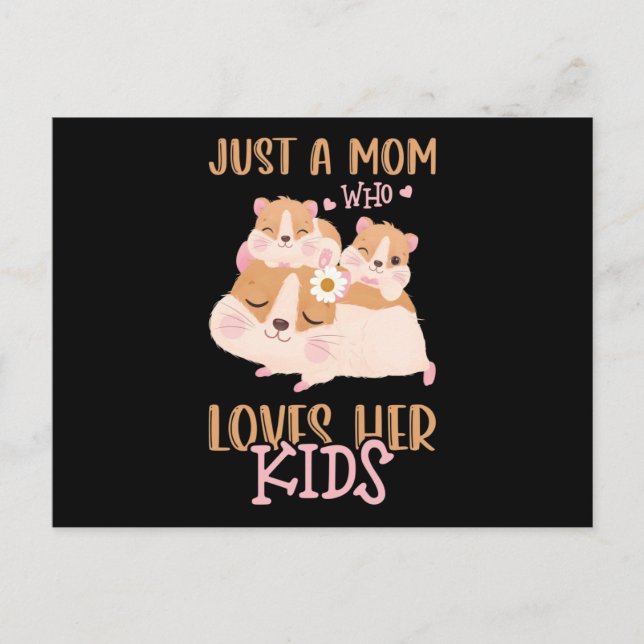 Mamma två Guinea Gris bara ett Mamma som Vykort (Framsida)