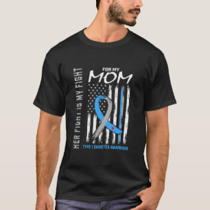 Mamma typ 1-diabetesmedvetande - band amerikanskt t shirt