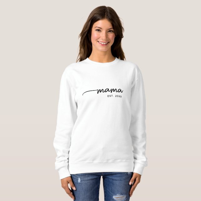 Mamma Typografi, Anpassningsbar datum då Mamma ges T Shirt (Hel framsida)