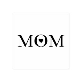 Mamma typografi med hjärta stämpel