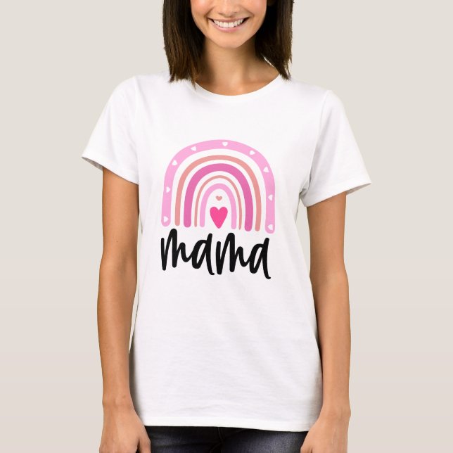 Mamma Typografi T Shirt (Framsida)
