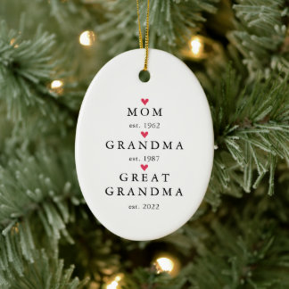 Mamma | Underbara fiktiva år. Jul Julgransprydnad Keramik