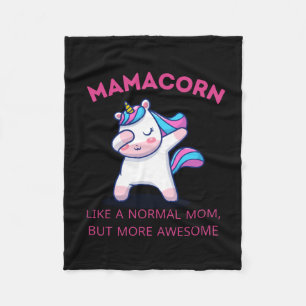 Mamma Unicorn Fläkt Klubb Fleecefilt