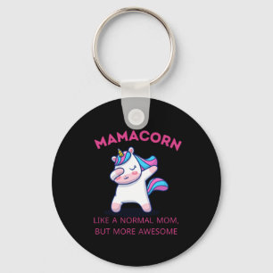 Mamma Unicorn Fläkt Klubb Nyckelring