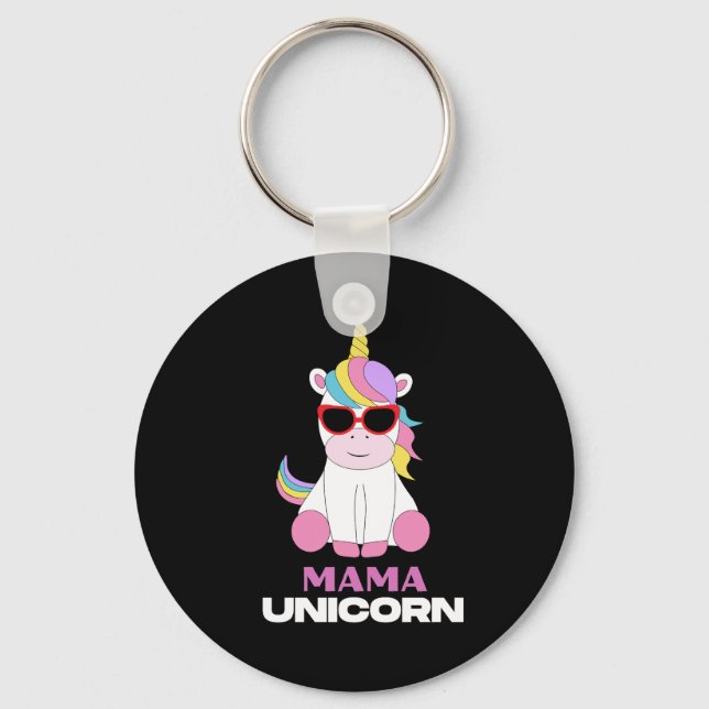 Mamma Unicorn Magic Squad Nyckelring (Framsida)