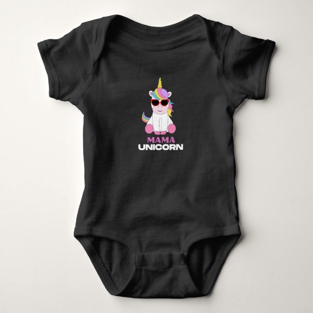 Mamma Unicorn Magic Squad T Shirt (Framsida)
