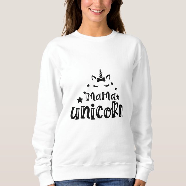 Mamma Unicorn T Shirt (Framsida)