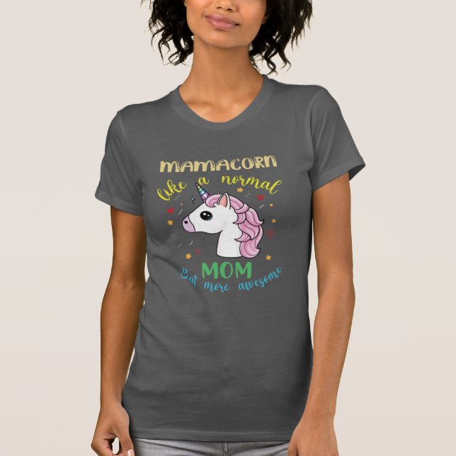 Mamma Unicorn T Shirt (Framsida)