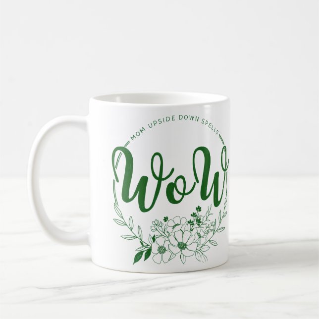 MAMMA upp och ner på spådomarnas WOW! Kaffemugg (Vänster)