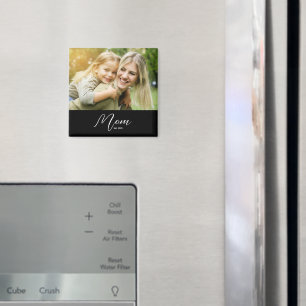 Mamma Upprättad Foto Mors Dag Magnet