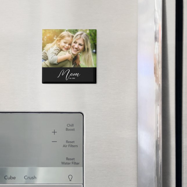 Mamma Upprättad Foto Mors Dag Magnet (In Situ (Fridge))