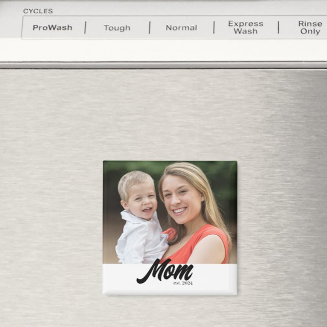 Mamma Upprättad Foto Mors Dag Magnet (Skapare uppladdad)