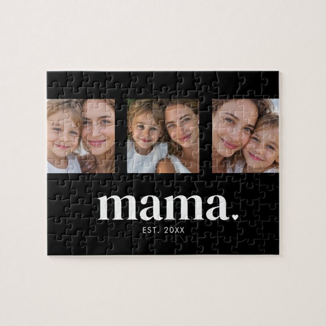 Mamma Upprättad Foto Pussel (Horisontell)