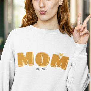 Mamma upprättade årstidsbustypografi t shirt