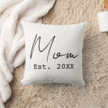 Mamma Upprättade Enkel Elegant Skrift Ny Mamma