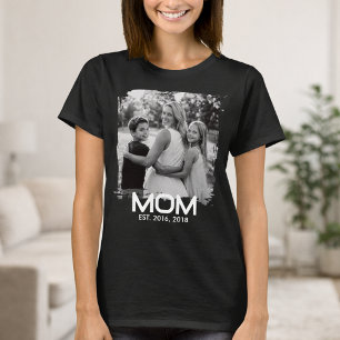 Mamma Upprättade Fet Foto T Shirt
