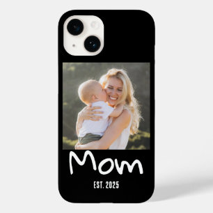 Mamma Upprättade Manus Svart Foto