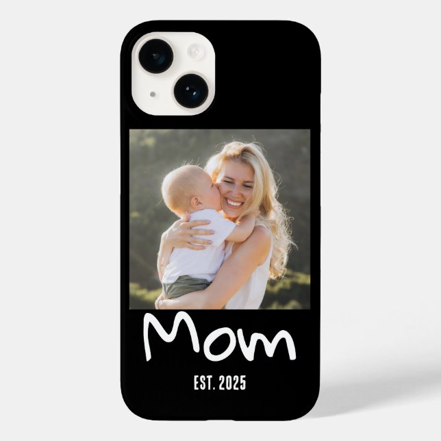 Mamma Upprättade Manus Svart Foto  (Baksida)
