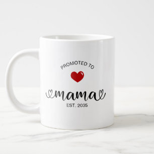 Mamma Upprättade Ny Mamma Present Jumbo Mugg