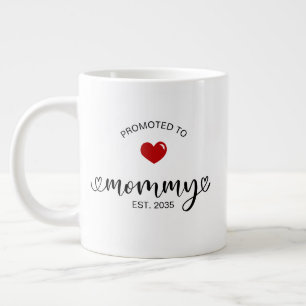 Mamma Upprättade Ny Mamma Present Jumbo Mugg