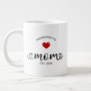 Mamma Upprättade Ny Mamma Present Jumbo Mugg